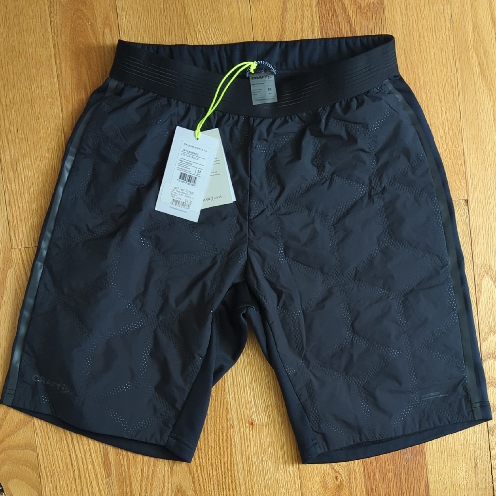 Black Craft Sportswear Mens Medium Advanced SubZero Running Shorts NWT